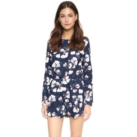 Lucca Couture Love Sadie Romper Long Sleeve Shorts Jaquard SM Classy Preppy Fall - Picture 1 of 12